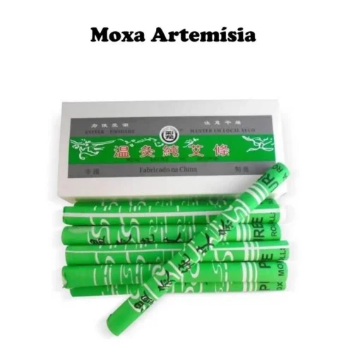 Bastão Moxa Verde Dragon Tipo Aaa 3 Un Pura Artemísia para Moxaterapia - Imagem 2