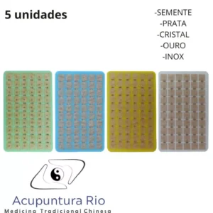 Placa Ponto PAN para Acupuntura – Kit com 5 Placas para Auriculoterapia