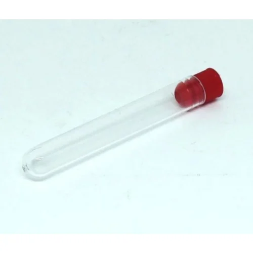 Tubo de Ensaio de Plástico com Tampa de Borracha