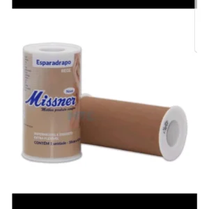 Esparadrapo Missner Bege 10cm x 4,5m - Impermeável, Discreto e Flexível