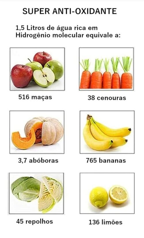 Garrafa Portátil de Água Hidrogenada – Hidrogênio Molecular Antioxidante - Imagem 4